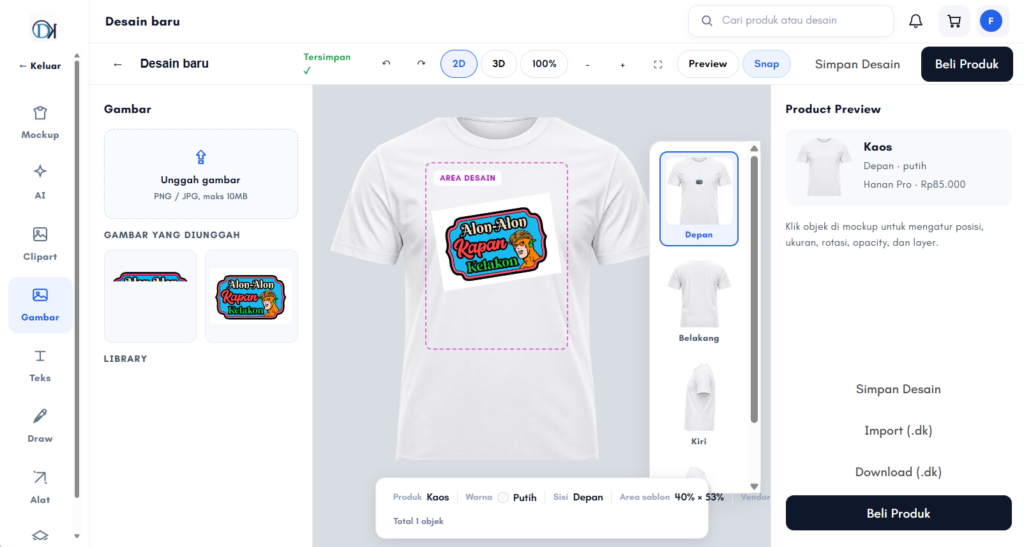 DesainKita Hadir dengan Tampilan Baru, Bawa Fitur AI dan Visualisasi Produk 3D